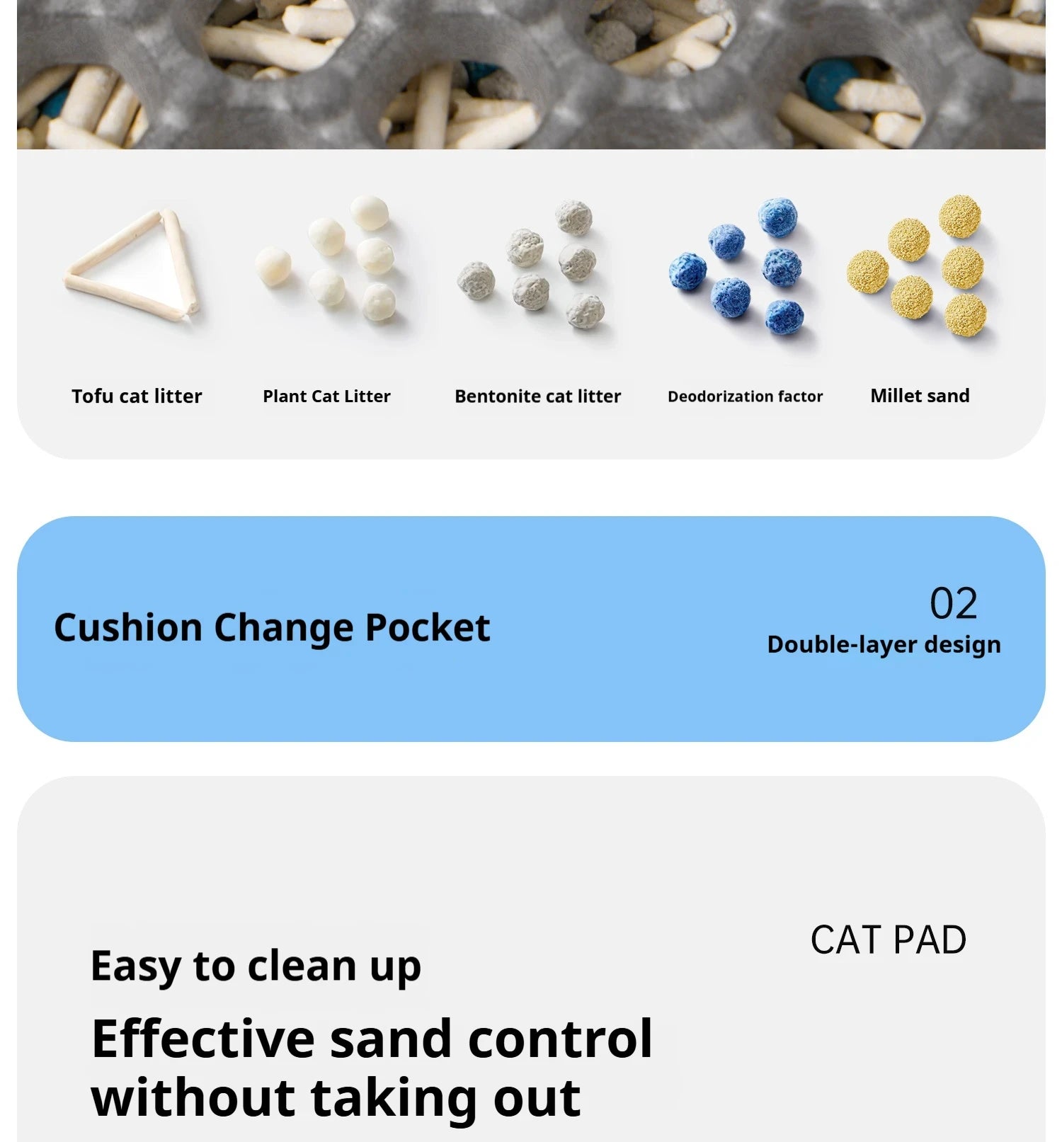 EVA Double-Layer Cat Litter Mat