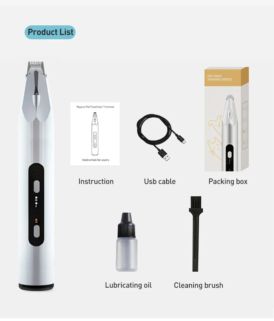 ROJECO 3-in-1 Pet Hair Trimmer