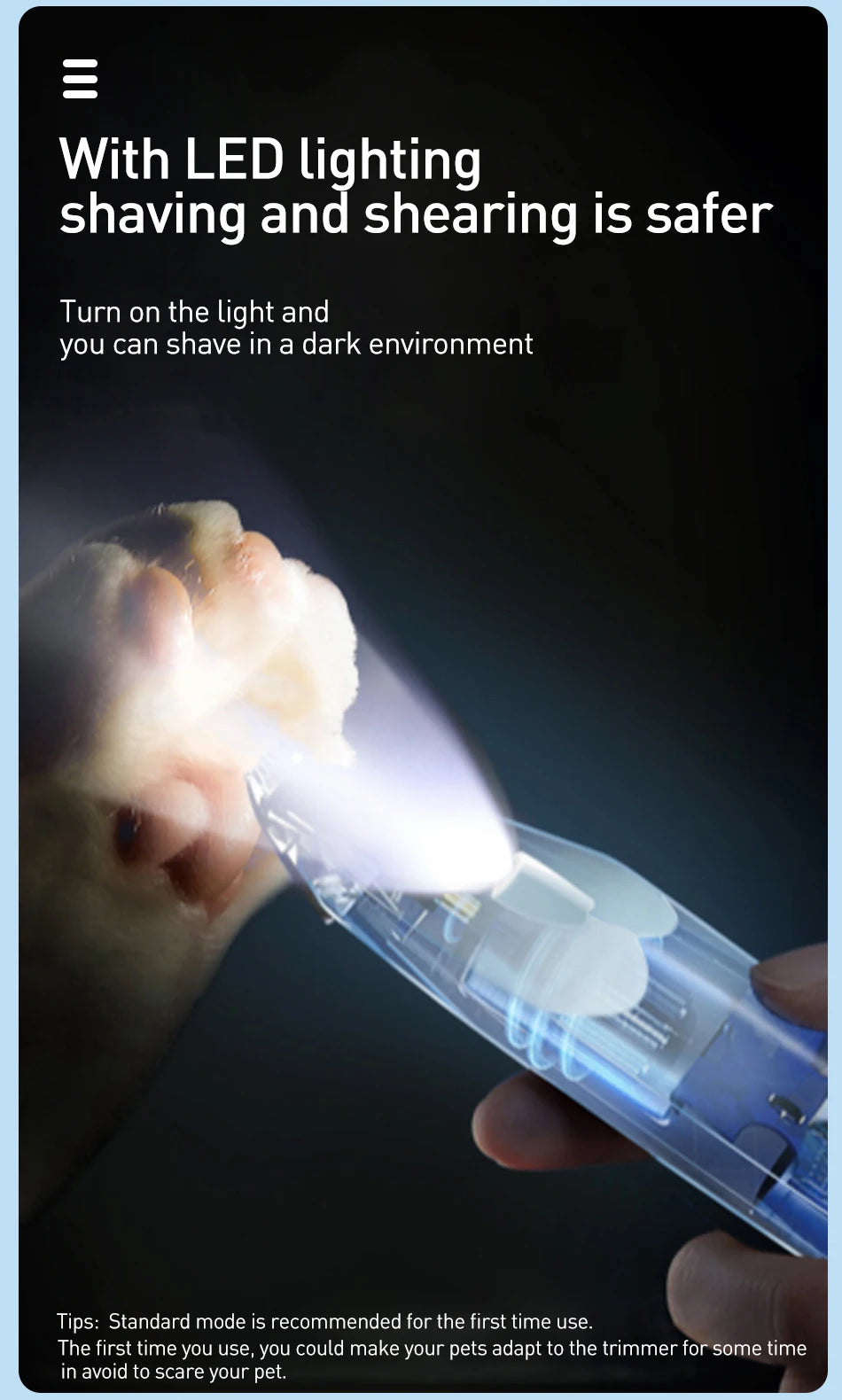 ROJECO 3-in-1 Pet Hair Trimmer