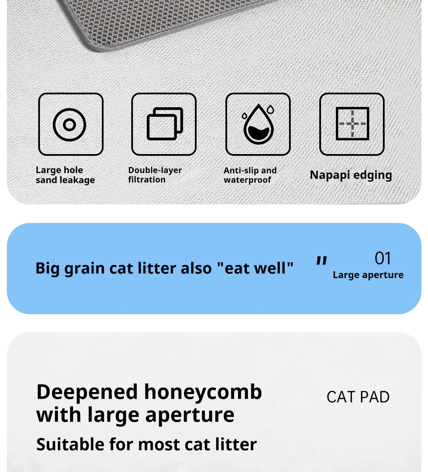 EVA Double-Layer Cat Litter Mat