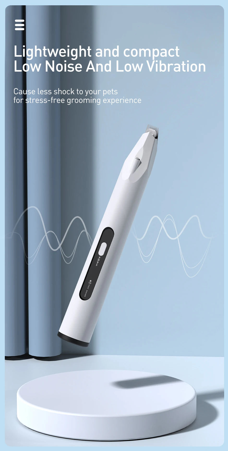 ROJECO 3-in-1 Pet Hair Trimmer