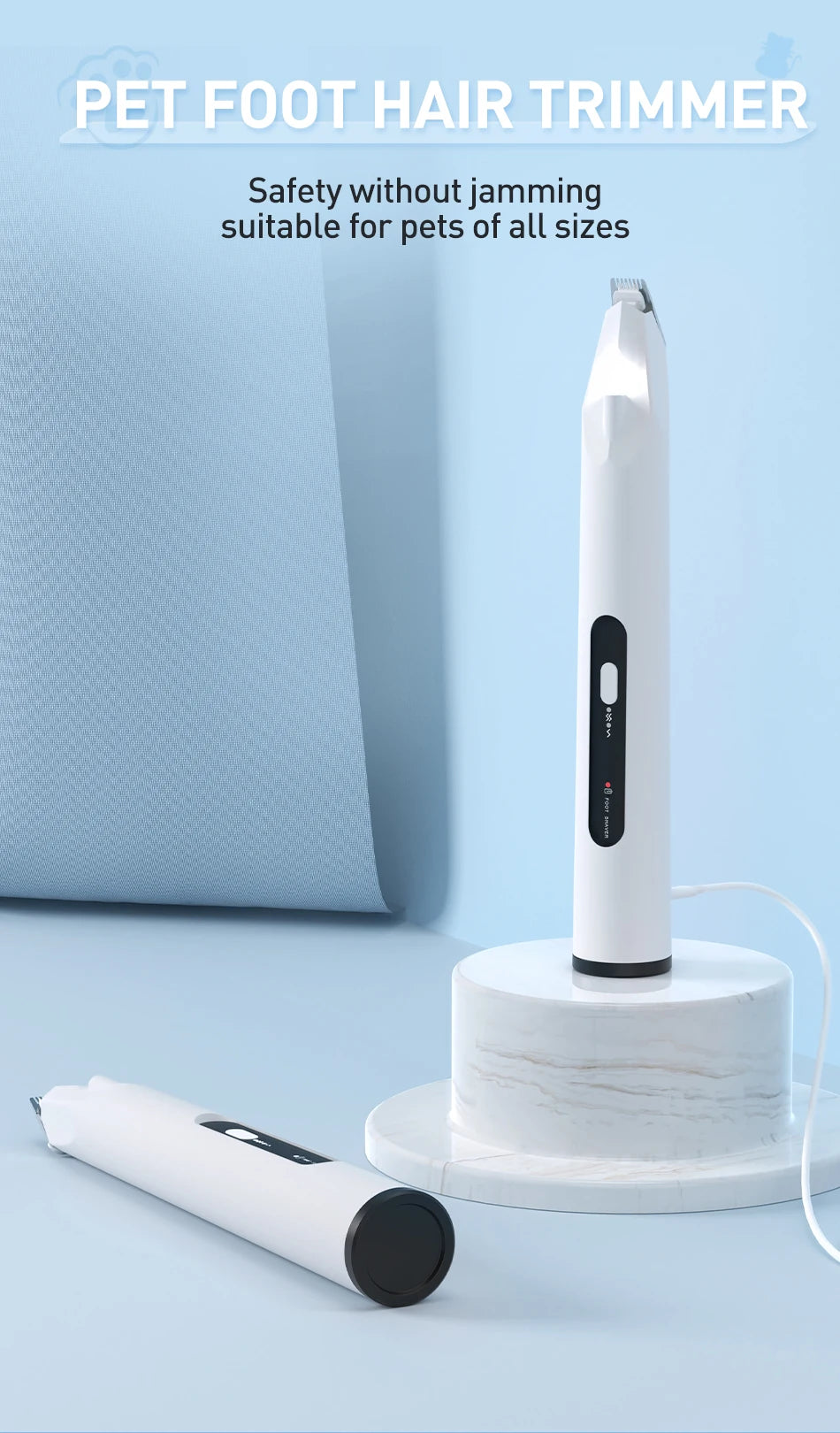 ROJECO 3-in-1 Pet Hair Trimmer