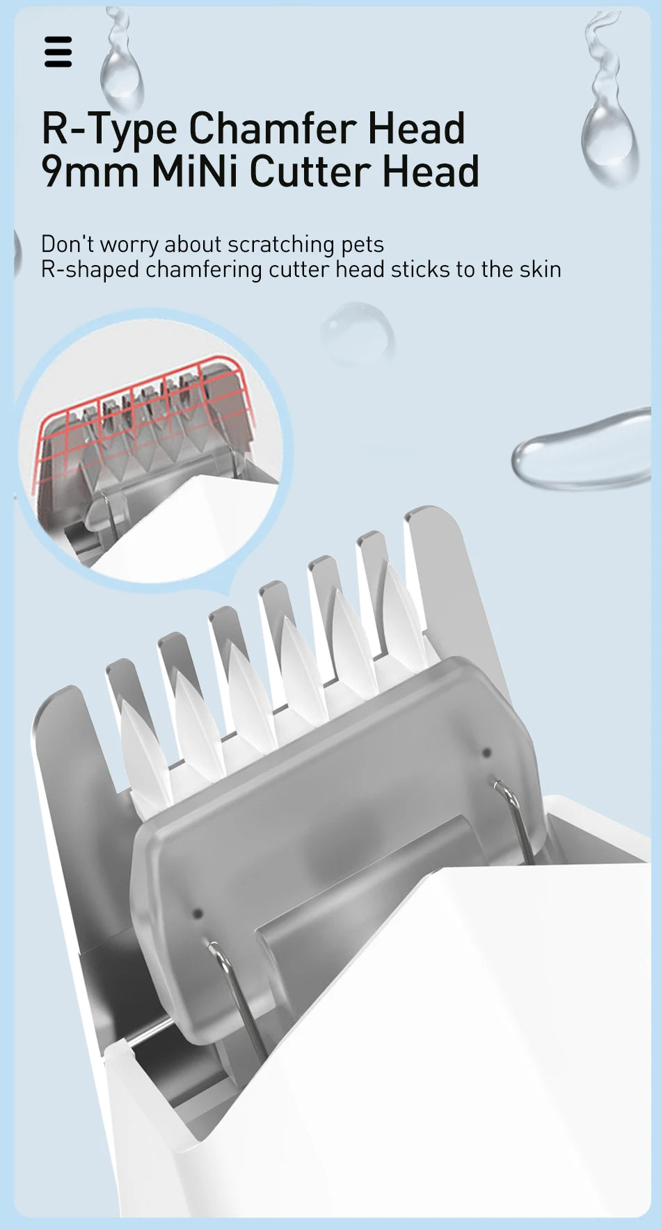 ROJECO 3-in-1 Pet Hair Trimmer