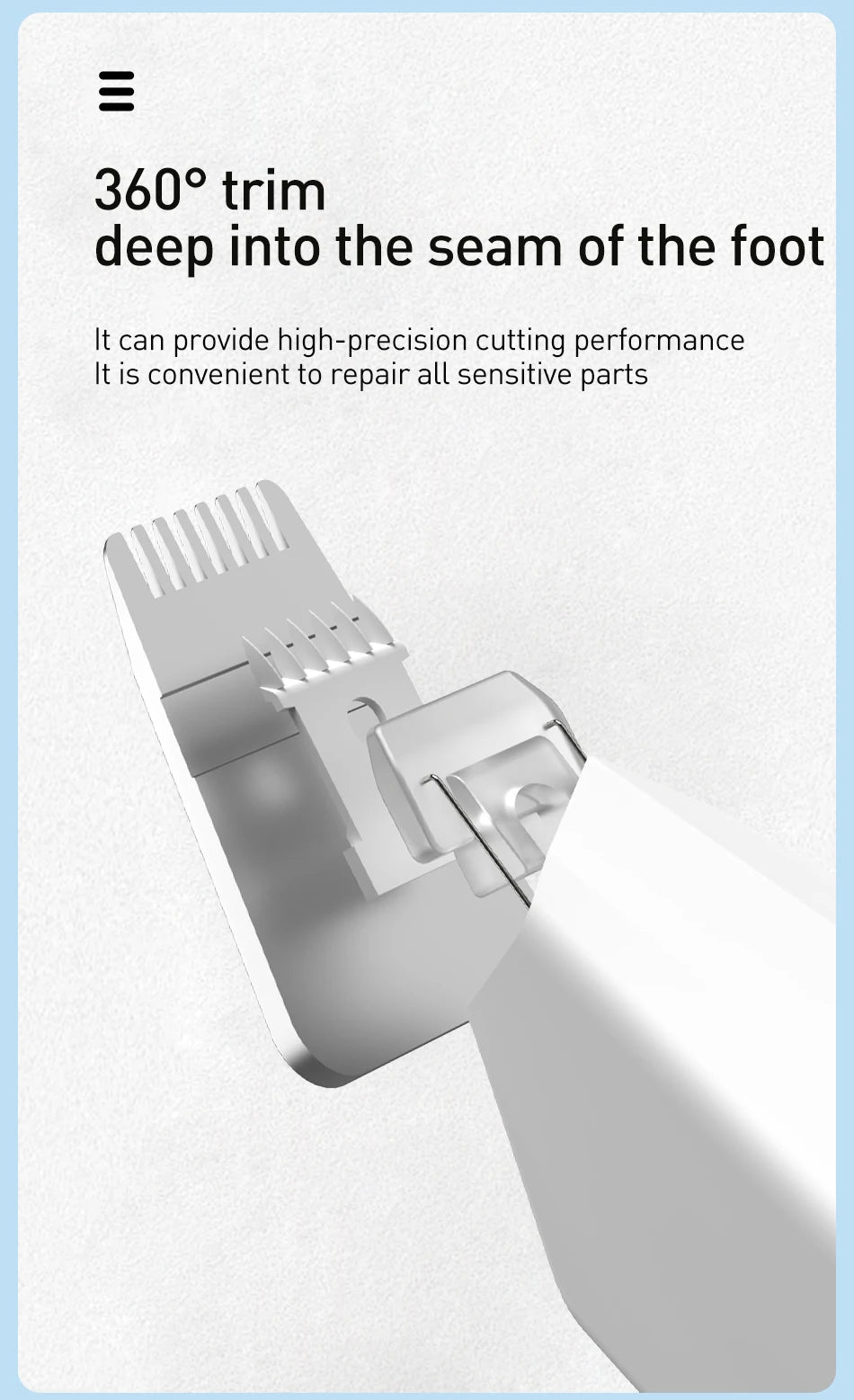 ROJECO 3-in-1 Pet Hair Trimmer