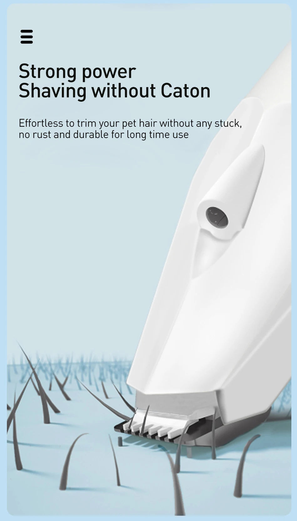ROJECO 3-in-1 Pet Hair Trimmer