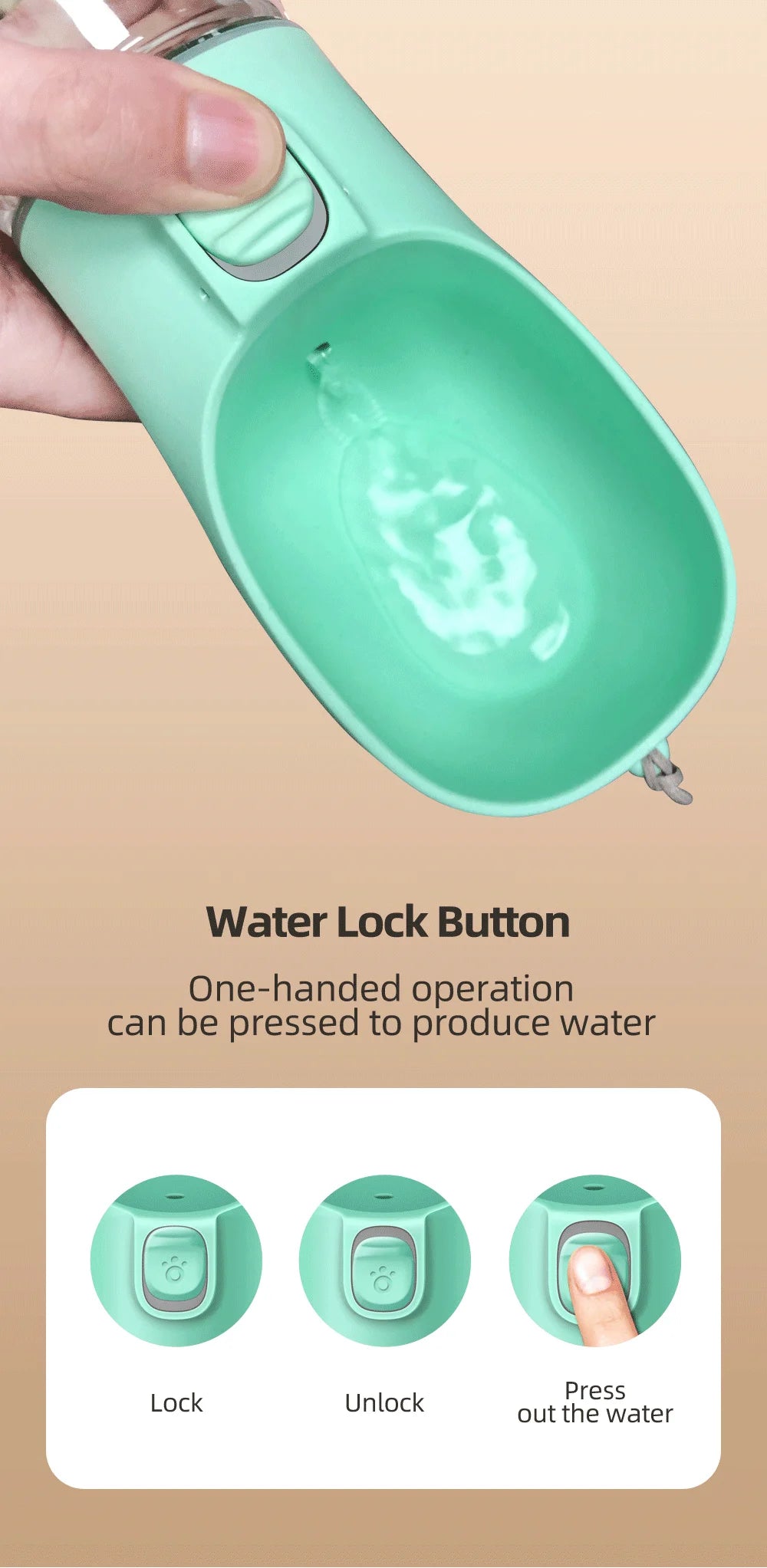 Portable Leakproof Dog Water Bottle