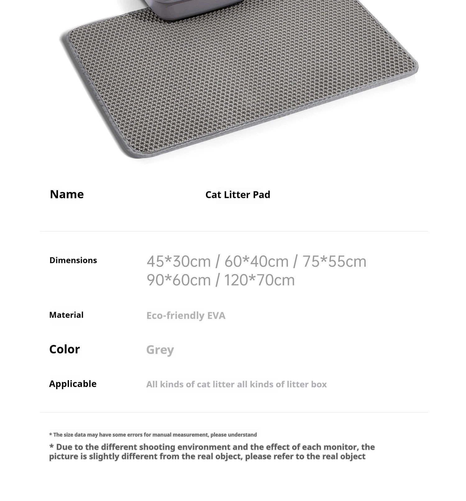 EVA Double-Layer Cat Litter Mat